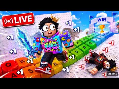 +1 speed keyboard live stream #roblox  #keyboardspeed #foryou