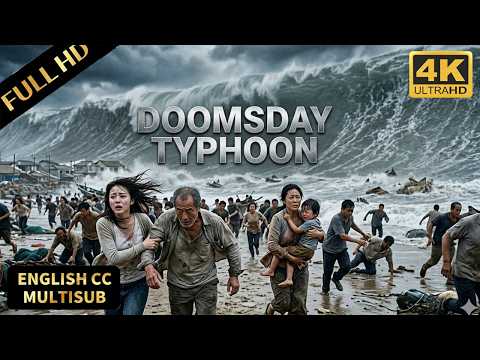 2026最新末世片！海面突然湧起巨浪，眾人感覺不對，拼命逃跑卻已來不及！#電影 #灾难 #终极台风 #台风 #movie #灾难 #末世