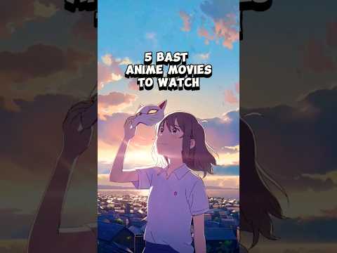 5 Bast anime movies (part 3) || #anime #shorts #suzume #awhiskeraway #bubble
