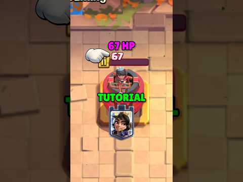 67 HP Princess Tower Tutorial 😤✅ Clash Royale #shorts #clashroyale