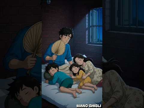 A Hot Summer Night… and Then the Lights Went Out 🔥🌙💡 #ghibli #light #shorts