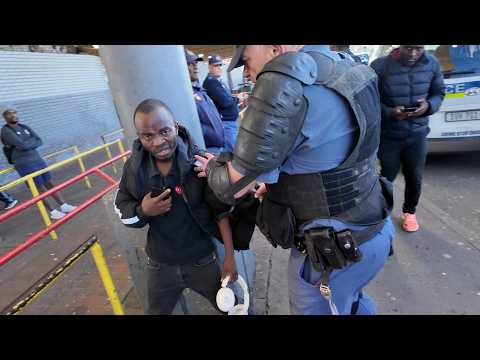 Anti-immigrant groups march through Bellville taxi rank