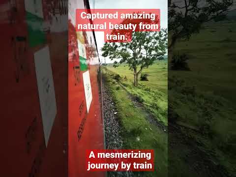 Captured a mesmerizing natural beauty from train#nature#train#ytshorts#trending#naturalbeauty#bhajan