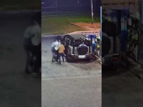 Car worth millions hijacked at South African petrol station #capetown #crime #gauteng #highjack