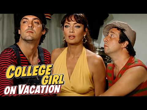 College Girl on Vacation | Full Movie HD 1080p Italian Comedy | Renzo Montagnani