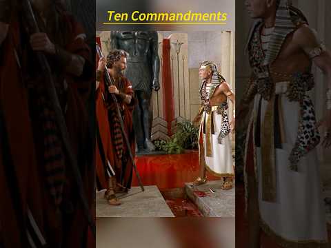 ⚡ The Ten Commandments (1956) | Moses Calls Plagues: Nile Turns to Blood & Fiery Hail Falls 😱🔥🌊