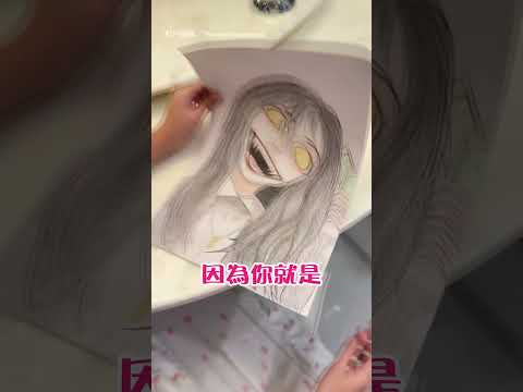 【太神啦😍】8歲萌妹畫恐怖風畫作 媽在旁驚呆:好厲害|小孩|畫畫|神人|技巧|藝術