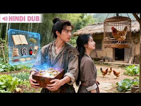 【Hindi Dubbed】Poor Guy Time-Traveled to Ancient Famine, Unlocked Food System to Save Village & Wife!