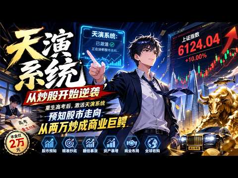 🔥【爆款漫劇】《天演系统：从炒股开始逆袭》重生高考后，激活天演系统，预知股市走向，从两万炒成商业巨鳄 #漫剧 #多多動漫社 #末世 #热门