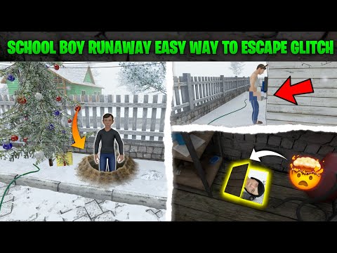 🔥Easy Way To Escape Top 5 Mysteries Tricks & Glitch In SCHOOLBOY RUNAWAY