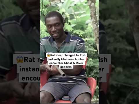 😱Rat meat changed to Fish instantly:Ghanaian hunter encounter Ghost & River goddess.#hunting