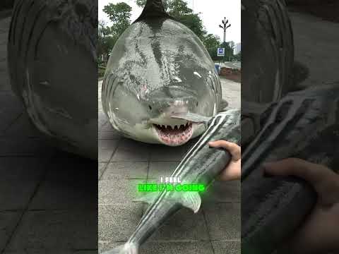 🦈➡ The little shark turned into a big shark #funny