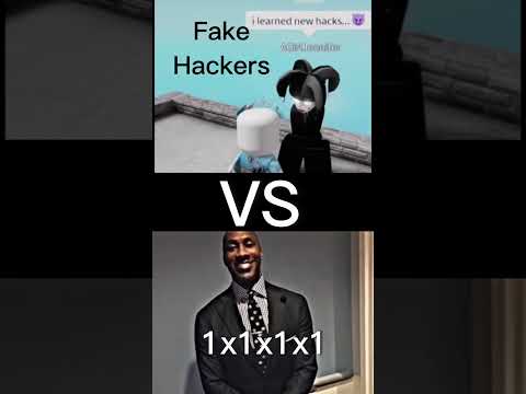 Fake hackers Vs Real Hackers #roblox  #reality