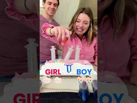 Gender Reveal Gets a Sweet Twist with Syringe Cake! 🎂✨