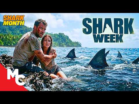 He Trapped 8 Strangers On An Island Surrounded By Sharks | Shark Week | Full Shark Survival Movie