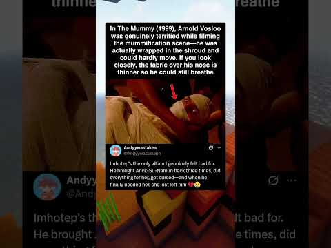 In The Mummy (1999), Arnold Vosloo was genuinely terrified while filming the mummification scene—he