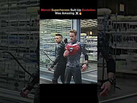 Marvel Superheroes Suit-Up Evolution Was Amazing ☠️🔥 #shorts #viral