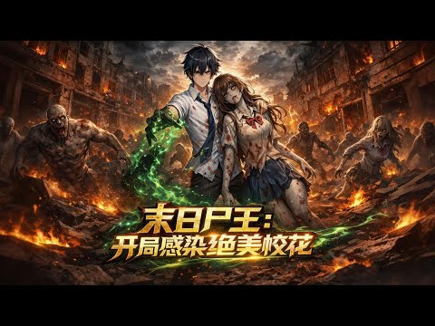 MULTISUB📢《末日尸王：开局感染绝美校花》1-100集|变身尸王！咬一口高冷校花，她竟进化成SSS级尸后#漫剧