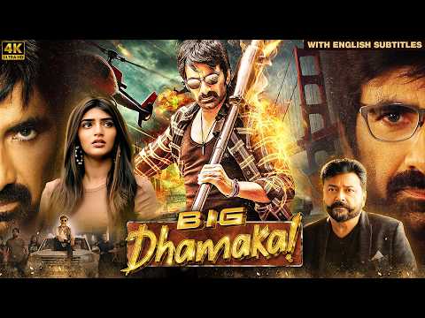 Ravi Teja's New South Indian Movie | Big Dhamaka | 4K Hindi Dubbed | Sree Leela | English Subtitle