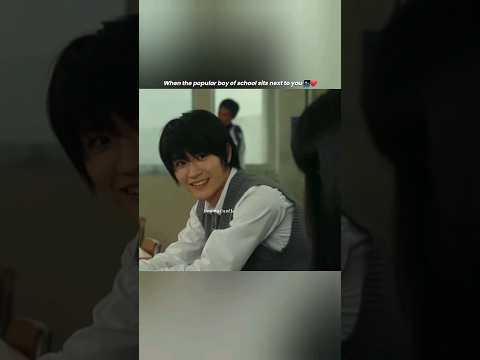 School's popular boy sits near her 😲🥰 #jdrama #japanese #kiminitodoke #shorts