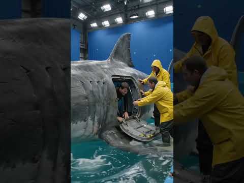 Shark Movie Behind the Scenes! #sharks #behindthescenese #movies #sharkattack #hollywood #shorts