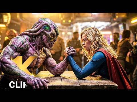 Supergirl Vs Alien Arm Wrestling Scene | SUPERGIRL (2026) Movie CLIP 4K
