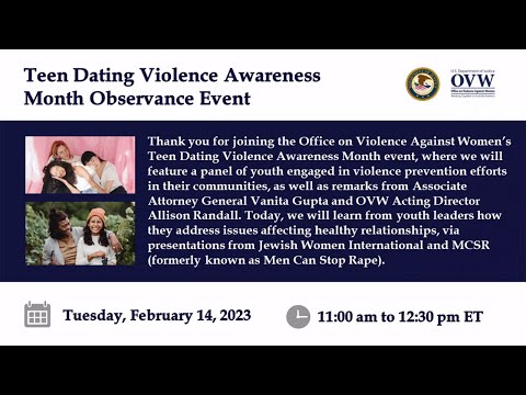 Teen Dating Violence Awareness Month Observance Event