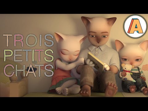 THREE LITTLE CATS – Animation short film – French – Full Movie – CGI 3D – Autour de Minuit