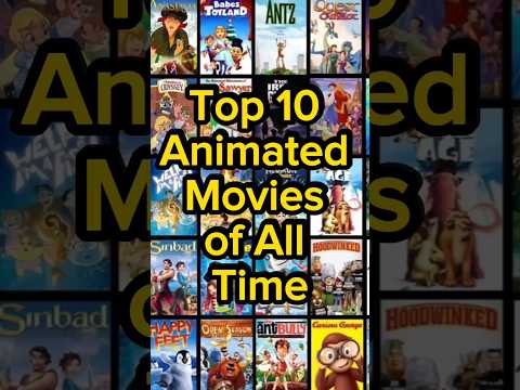 Top 10 Animated Movies Of All Time #shorts #ytshorts #worldshorts
