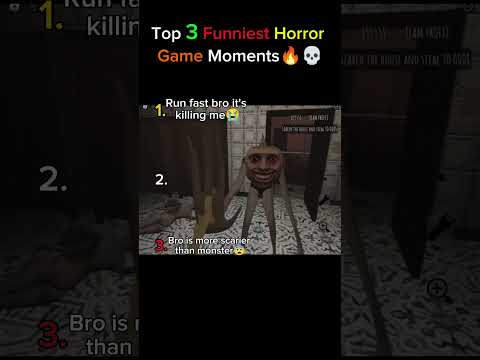 Top 3 Funniest Horror Game Moments🔥💀(Can't believe the monster at #2 was copying him😂😭)