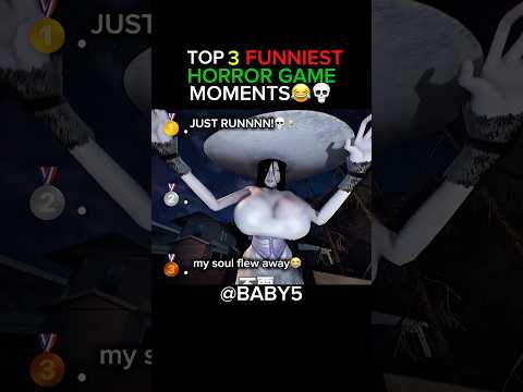 Top 3 FUNNIEST Horror Game Moments😂💀(Bro’s got chased by hachishaku lady!)