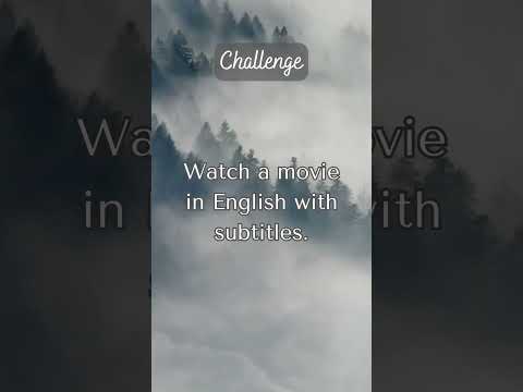 Watch a movie in English with subtitles… #englishlearning