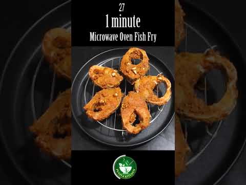 1 Minute Microwave Oven Fish Fry | Grilled Fish Fry in Microwave Oven #Shorts