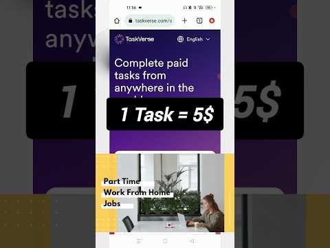1 Task = 5$ | Real Earning Website 2023 | Taskverse Payment Proof | Work From Home Jobs