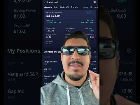 $100 to $1,000,000 Webull Account and Documenting the Process #shorts