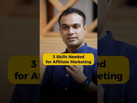 3 Important Skills to do Affiliate Marketing 🔥 #affiliatemarkating #satishkvideos