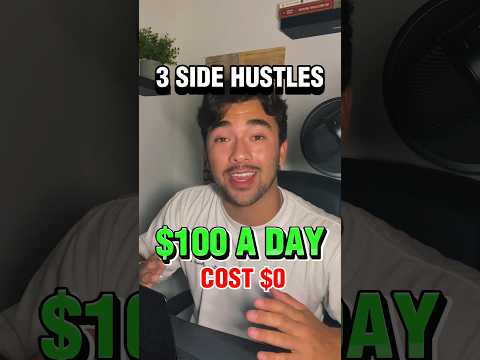 3 Side Hustles to make $100 a Day(FREE)💰 #sidehustle #sidehustles #money #passiveincome #getrich