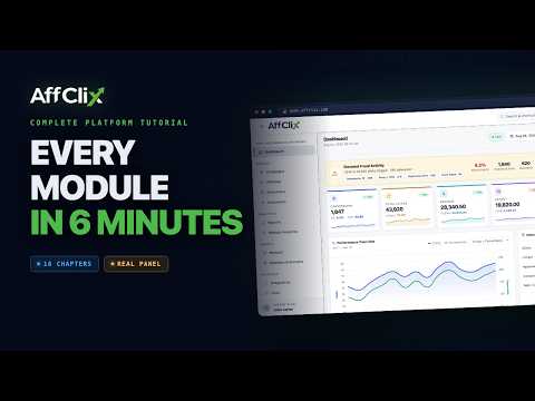 AffClix Complete Demo 🚀 Affiliate Tracking Platform | Full Walkthrough