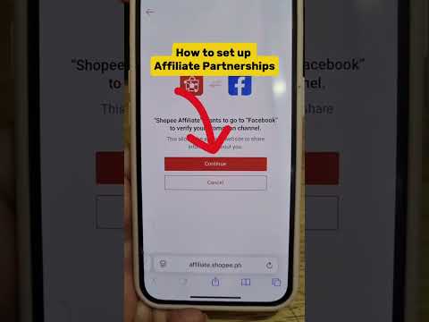 Affiliate Partnerships set up