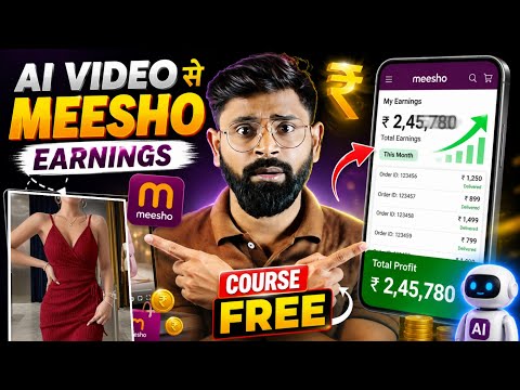 AI Video बनाकर Meesho से पैसा कैसे कमाएँ | Meesho Affiliate Marketing & Reselling Full Course FREE