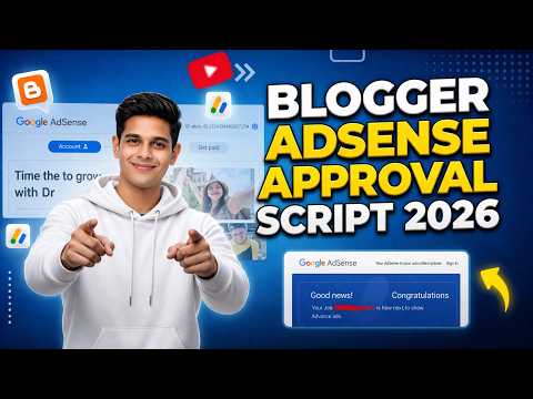 Blogger AdSense Approval 2026 Method | Instant Active Dashboard  (Fast & Safe)