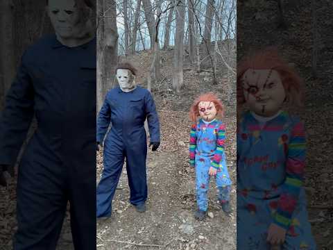 CHUCKY AND MICHAEL MYERS GOT ME!!! #chucky #chuckydoll #horror