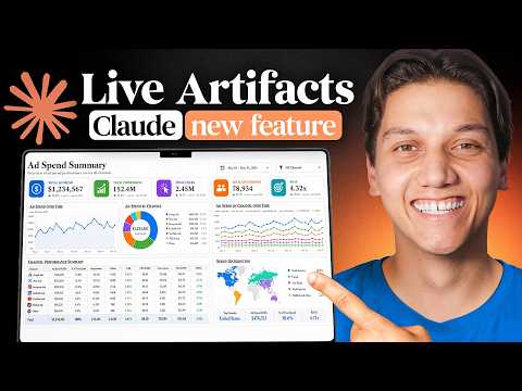 Claude Live Artifacts Can Now Build Realtime Dashboards (Claude Cowork)