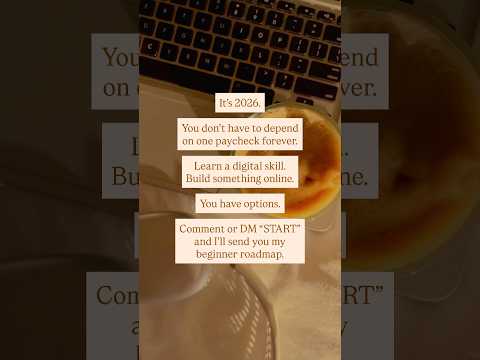 Comment or DM “START.” I’ll send you my beginner roadmap to help you take your first step.