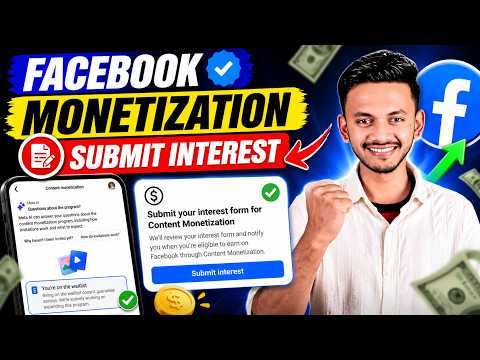 Content Monetization Submit Interest Form 🤑 | Facebook Monetization Update