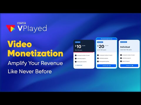CONTUS VPlayed – The Best Video Monetization Platform To Monetize Video Content
