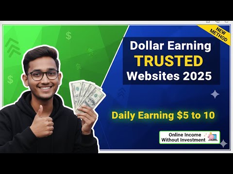 Dollar Earning Trusted Website 2025 | Daily Earning $5 to $10 | Online Income Without Investment