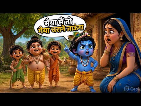 यशोदा – कृष्ण में जबरदस्त लड़ाई… आखिर क्यों?little krishna new episodes @BhaktiPath #krishna#cartoon