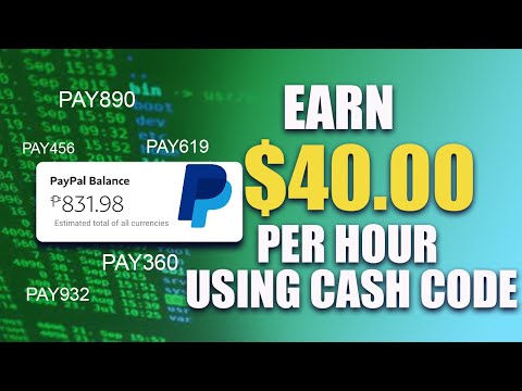 Earn $40 Per Hour Using Cash Codes (Redeem PayPal Cash Codes 2023) Earn PayPal Money