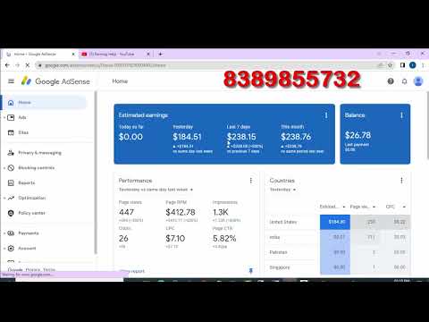 Easily Earn Every Month 1000$ From Google Adsense Follow My Tips || Safe Method